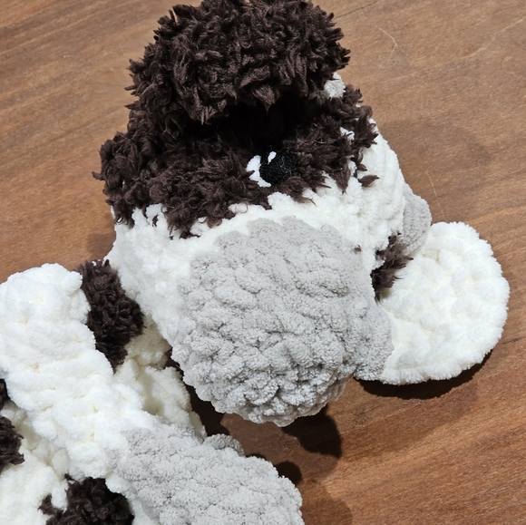 Hand Made Crochet Cow Lovey, Snuggler, Washable, One of a Kind, Made by me 😍 - Picture 2 of 10